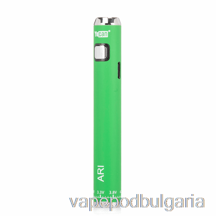 Vape 10000 Дръпки Yocan Ari 650mah батерия зелена